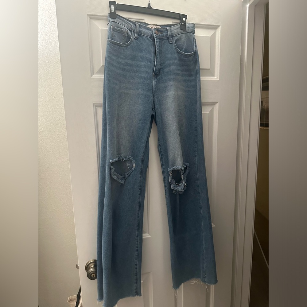 Women’s Light denim high waisted jeans